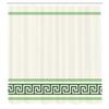 Ambesonne Abstract Shower Curtain, Simplistic Classic Greek Inspired Pattern in Monochrome Design, Cloth Fabric Bathroom Decor Set with Hooks, 69" W x 70" L, Emerald and White view 2