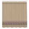 Ambesonne Abstract Shower Curtain, Simplistic Classic Greek Inspired Pattern in Monochrome Design, Cloth Fabric Bathroom Decor Set with Hooks, 69" W x 84" L, Dark Tan and Brown view 2