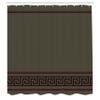 Ambesonne Abstract Shower Curtain, Simplistic Classic Greek Inspired Pattern in Monochrome Design, Cloth Fabric Bathroom Decor Set with Hooks, 69" W x 70" L, Dimgray Maroon and Brown view 2