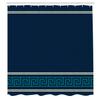 Ambesonne Abstract Shower Curtain, Simplistic Classic Greek Inspired Pattern in Monochrome Design, Cloth Fabric Bathroom Decor Set with Hooks, 69" W x 84" L, Dark Blue view 2