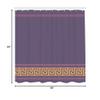 Ambesonne Abstract Shower Curtain, Simplistic Classic Greek Inspired Pattern in Monochrome Design, Cloth Fabric Bathroom Decor Set with Hooks, 69" W x 84" L, Grey and Orange view 3