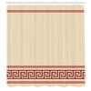 Ambesonne Abstract Shower Curtain, Simplistic Classic Greek Inspired Pattern in Monochrome Design, Cloth Fabric Bathroom Decor Set with Hooks, 69" W x 84" L, Red and Burgundy view 2