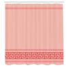 Ambesonne Abstract Shower Curtain, Simplistic Classic Greek Inspired Pattern in Monochrome Design, Cloth Fabric Bathroom Decor Set with Hooks, 69" W x 70" L, Pink and Rose view 2
