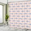 Ambesonne Sea Animals Shower Curtain, Sharks Swimming Horizontal Silhouettes Powerful Dangerous Wild Life, Cloth Fabric Bathroom Decor Set with Hooks, 69" W x 84" L, Blue Ceil view 4