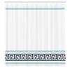 Ambesonne Abstract Shower Curtain, Simplistic Classic Greek Inspired Pattern in Monochrome Design, Cloth Fabric Bathroom Decor Set with Hooks, 69" W x 84" L, Aqua Black view 2