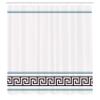 Ambesonne Abstract Shower Curtain, Simplistic Classic Greek Inspired Pattern in Monochrome Design, Cloth Fabric Bathroom Decor Set with Hooks, 69" W x 84" L, Cream Blue view 2