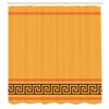 Ambesonne Abstract Shower Curtain, Simplistic Classic Greek Inspired Pattern in Monochrome Design, Cloth Fabric Bathroom Decor Set with Hooks, 69" W x 84" L, Orange Marigold and Brown view 2