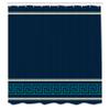 Ambesonne Abstract Shower Curtain, Simplistic Classic Greek Inspired Pattern in Monochrome Design, Cloth Fabric Bathroom Decor Set with Hooks, 69" W x 70" L, Dark Blue view 2