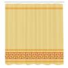 Ambesonne Abstract Shower Curtain, Simplistic Classic Greek Inspired Pattern in Monochrome Design, Cloth Fabric Bathroom Decor Set with Hooks, 69" W x 84" L, Beige and Orange view 2