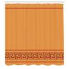 Ambesonne Abstract Shower Curtain, Simplistic Classic Greek Inspired Pattern in Monochrome Design, Cloth Fabric Bathroom Decor Set with Hooks, 69" W x 70" L, Cinnamon Orange view 2