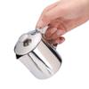 Fealay Espresso Cup Creamer Stainless Steel Cup Mug Milk Frothing Pitcher Jug with Lid for Latte Coffee Art view 3