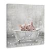 Stupell Industries Baby Piglets Bath Time Cute Animal Design, Designed by Kim Allen Wall Art, 30 x 1.5 x 30, Canvas view 3