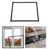 COSMOSS Window Door Insulation Plastic PVC Shield Panel Film Block Wind Screen Electricity Efficient Dust Balcony Patio Storm Hurricane Barrier Glass Protection (Ring Hole, 47"x62") view 1