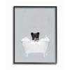 Stupell Industries Bear Blue Bath Cute Animal Design, Designed by Leah Straatsma Wall Art, 11 x 1.5 x 14, Black Framed view 1
