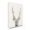 Stupell Industries Deer Portrait Grey Drawing Design view 1