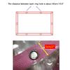 COSMOSS Window Door Insulation Plastic PVC Shield Panel Film Block Wind Screen Electricity Efficient Dust Balcony Patio Storm Hurricane Barrier Glass Protection (Ring Hole, 47"x39") view 3