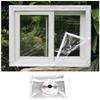 COSMOSS Window Door Insulation Plastic PVC Shield Panel Film Block Wind Screen Electricity Efficient Dust Balcony Patio Storm Hurricane Barrier Glass Protection (Hook-and-Loop Fastener, 78"x118") view 1