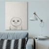 Stupell Industries Owl Portrait Grey Drawing Design, Designed by Victoria Borges Wall Art, 36 x 1.5 x 48, Canvas view 2