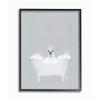 Stupell Industries Alpaca Blue Bath Cute Animal Design view 1