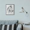 Stupell Industries Horse Portrait Grey Drawing Design, Designed by Grace Popp Wall Art, 16 x 1.5 x 20, Black Framed view 2