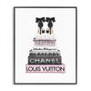 Stupell Industries Heels Pink Bookstack Glam Fashion Design, Designed by Amanda Greenwood Wall Art, 11 x 14, Black Framed view 1