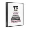 Stupell Industries Heels Pink Bookstack Glam Fashion Design, Designed by Amanda Greenwood Wall Art, 11 x 14, Black Framed view 3
