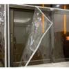 COSMOSS Window Door Insulation Plastic PVC Shield Panel Film Block Wind Screen Electricity Efficient Dust Balcony Patio Storm Hurricane Barrier Glass Protection (Hook-and-Loop Fastener, 55"x70") view 3