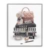Stupell Industries Fashion Bookstack Purse Perfume Pink Glam Design view 1