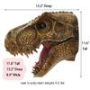 alikiki Jurassic Dinosaur Head Wall hanging - Large T-Rex Wall Mounted Statue Bust 15 inch Tyrannosaurus Rex Wall Sculpture Decor view 2