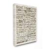 Stupell Industries Fishing Terms and Phrases Sports Tan Green Word Design, Designed by Erica Billups Wall Art, 24 x 1.5 x 30, Canvas view 1