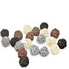 20 Pieces Wicker Rattan Balls Decorative Orbs Vase Fillers for Craft, Party, Valentine's Day, Wedding Table Decoration, Baby Shower, Aromatherapy Accessories(White Black Gray Brown, 1.2 Inch) view 1
