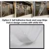 COSMOSS Window Door Insulation Plastic PVC Shield Panel Film Block Wind Screen Electricity Efficient Dust Balcony Patio Storm Hurricane Barrier Glass Protection (Hook-and-Loop Fastener, 47"x39") view 2