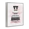 Stupell Industries Black Heels Pink Silver Bookstack Glam Fashion Design, Designed by Amanda Greenwood Wall Art, 16x20, Grey Framed view 3