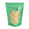 QQ Studio Pack of 100 Translucent Front Matte Green Poly Plastic Zip Seal Bags (3.3oz (5" x 7"), Green Stand-Up Pouch | 200 Bags) view 1