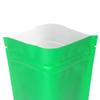 QQ Studio Pack of 100 Translucent Front Matte Green Poly Plastic Zip Seal Bags (3.3oz (5" x 7"), Green Stand-Up Pouch | 200 Bags) view 4