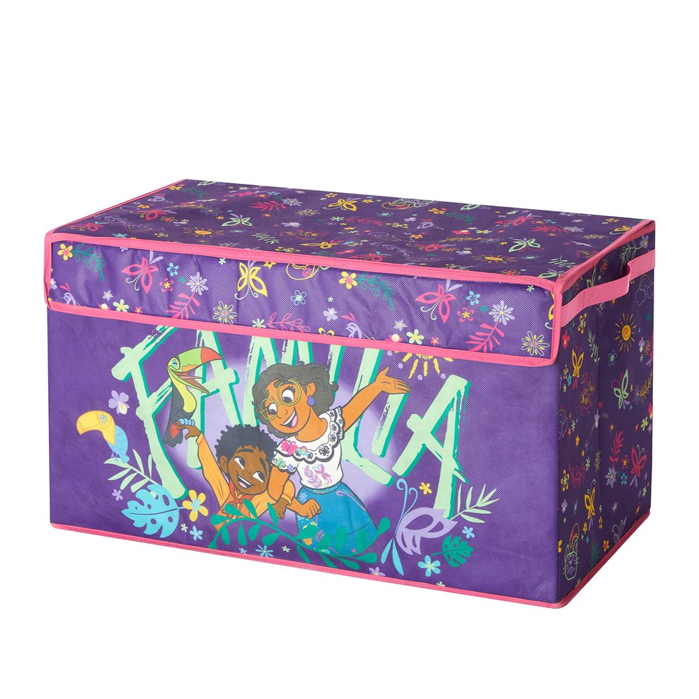 Idea Nuova Disney Encanto Collapsible Childrens Toy Storage Trunk, Durable with Lid