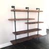 5-Tier Industrial Pipe Bookcase | Boston Manor | Barnwood Studio LFK view 1