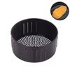 Air Fryer Basket Accessories Sturdy Drain Oil Portable Universal Bread Pan Roasting Tin Non Stick Cast Iron Kitchen Cooking Cake Baking Tray view 3