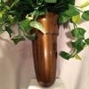 Crypt Cemetery Vase & Red Rose Silk Flowers Disc Base Ring Support for Epoxy view 3