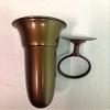 Crypt Cemetery Vase & Red Rose Silk Flowers Disc Base Ring Support for Epoxy view 4
