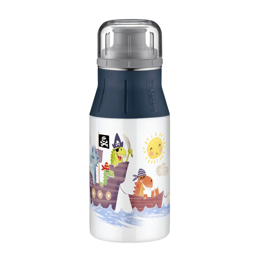 alfi elementBottle for Children, 400 ml, Evening Time, Children's Bottle, Leak-Proof, Carbonated Drink, BPA-Free, Bottle Ideal for Juice Sprinkler, Water or Tea