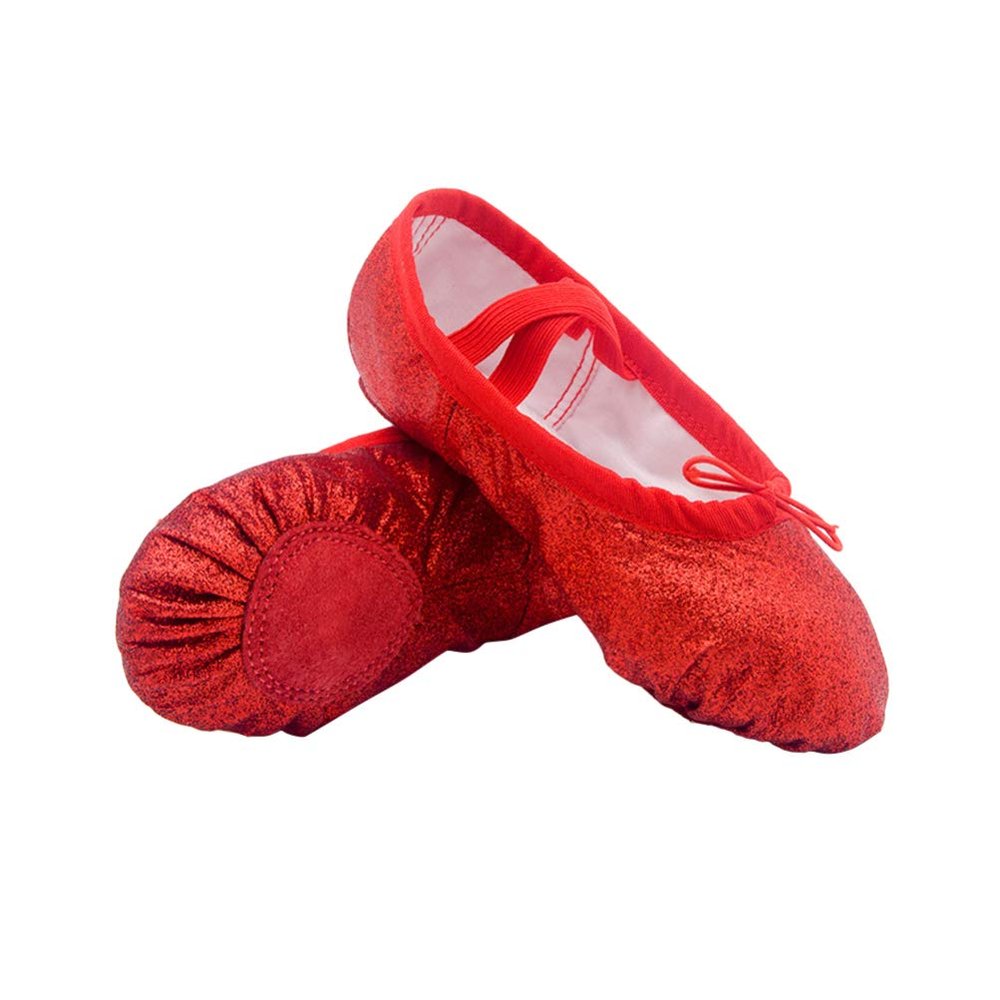 Ballet Shoes Size 31 PU Leather Soft Sole Dance Shoes Red