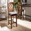 Baxton Studio Set of 2 167-9888-AMZ Counter Stools, Grey/Walnut view 2