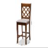 Baxton Studio Set of 2 167-9888-AMZ Counter Stools, Grey/Walnut view 3