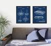 WUNDERKAMMER STUDIO - Atari Controller and Console Patent Poster Prints - Video Game Wall Art - House Home Dcor - Kids Room Basement Decor - Set of 2-8 x 10 Framed Prints view 2