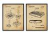 WUNDERKAMMER STUDIO - Atari Controller and Console Patent Poster Prints - Video Game Wall Art - House Home Dcor - Kids Room Basement Decor - Set of 2-8 x 10 Framed Prints view 1