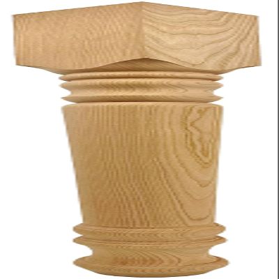 Highland Manor Wood Products Farmhouse Dining Table Leg - 29" Tall x 3 1/2" Wide - Unfinished Wooden Leg for Kitchen Dining Tables, Classic Home Decor, or Desks (Cherry) (1 Leg)