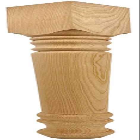 Highland Manor Wood Products Farmhouse Dining Table Leg - 29" Tall x 3 1/2" Wide - Unfinished Wooden Leg for Kitchen Dining Tables, Classic Home Decor, or Desks (Cherry) (1 Leg)