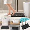Domax Wooden Bamboo Bath Shower Mat- Non-Slip Waterproof Large Bathroom Floor Mat for Indoor Outdoor (Black, 31.3 x 18.1 x 1.5 Inches) view 4