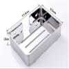 Bathroom Shelves WFF Soap Box, Bathroom 304 Stainless Steel Soap Rack, Wall-Mounted Free Punch Rack, Drain Soap Net Soap Dish view 2